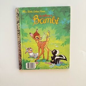 Walt Disney Bambi- Little Golden Book- Vintage 1990s